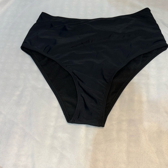 High Waisted Bikini Bottoms, Black, Size S - Picture 1 of 4